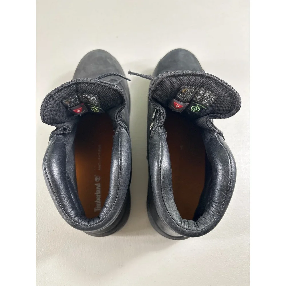 Timberland Black Suede Mesh‎ Waterproof Winter Boots Women's Size 8.5